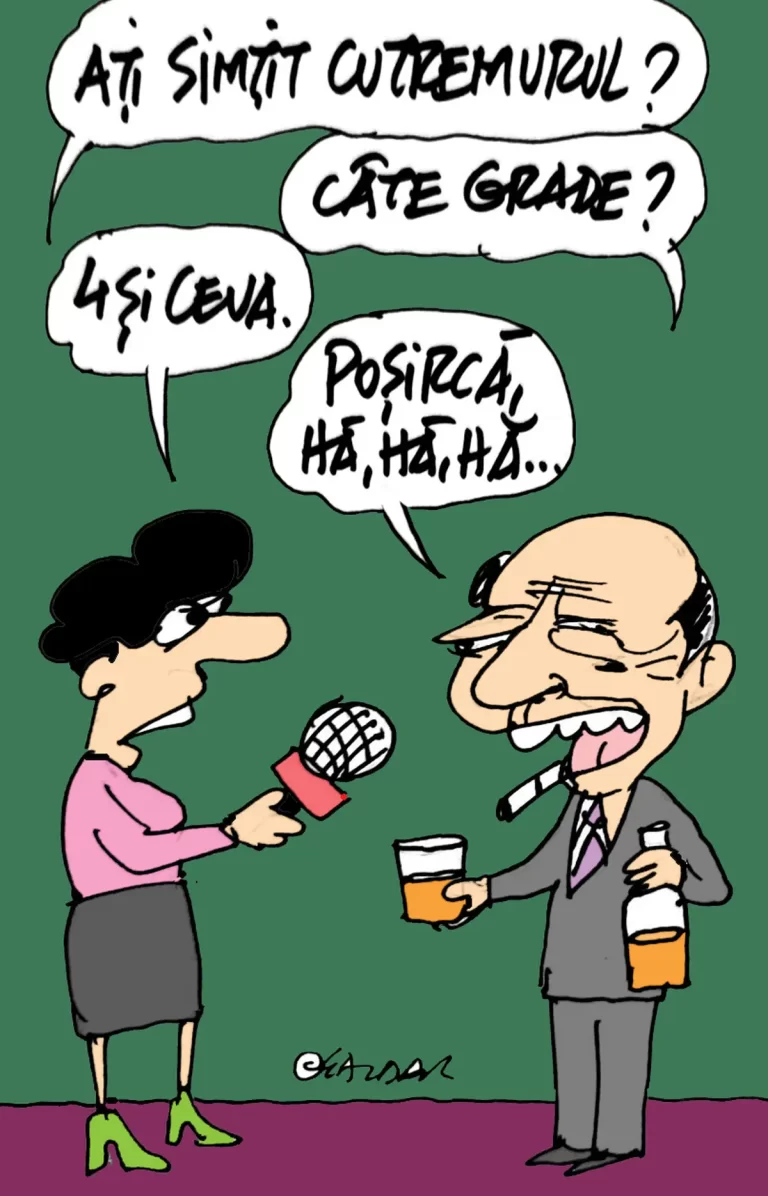 Băsescu la cutremur