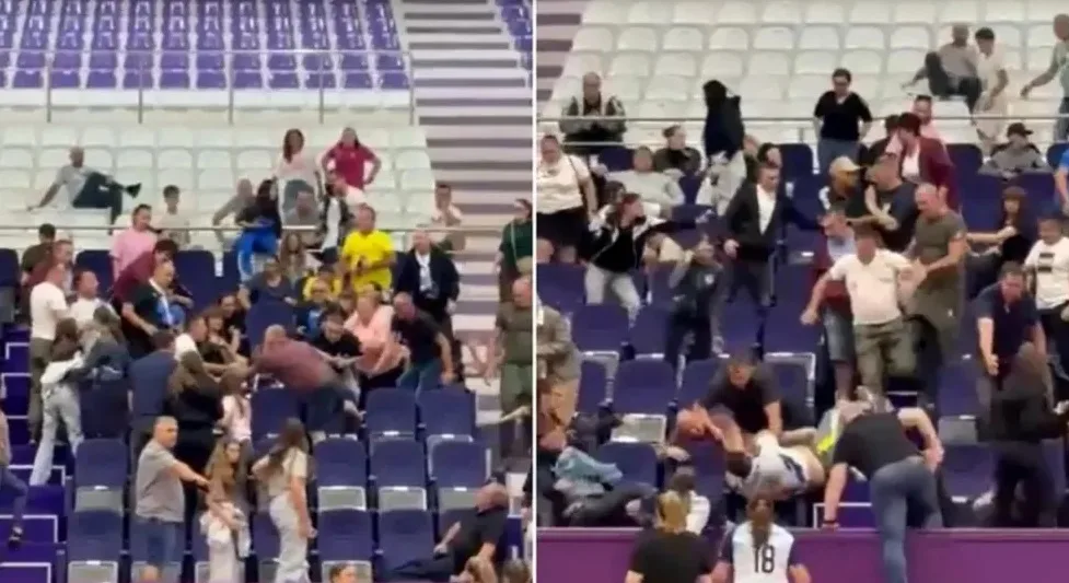 Imagini șocante la Timișoara! Părinții și-au împărțit pumni și picioare, în tribune, la un meci de handbal pentru copii