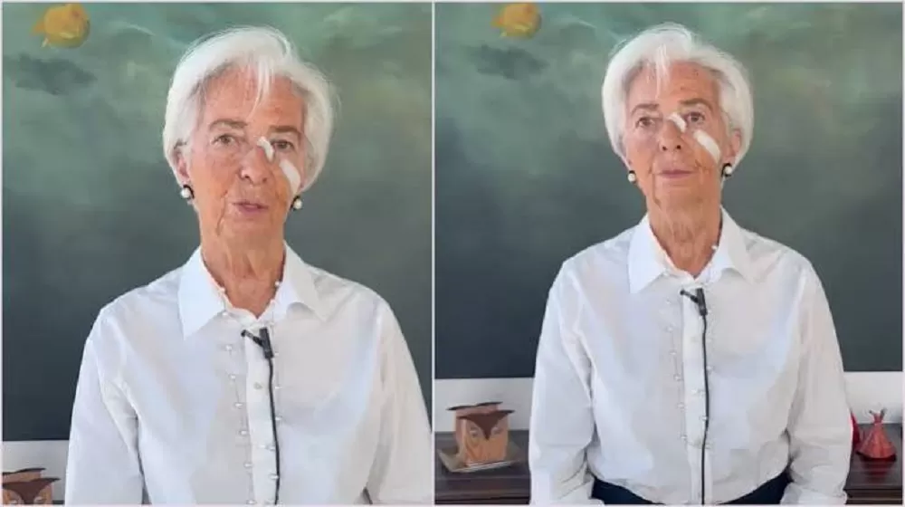 Christine Lagarde explică de ce a apărut cu plasturi pe față, după demisia de la BCE: „Nu e vorba de kick-boxing în Thailanda”